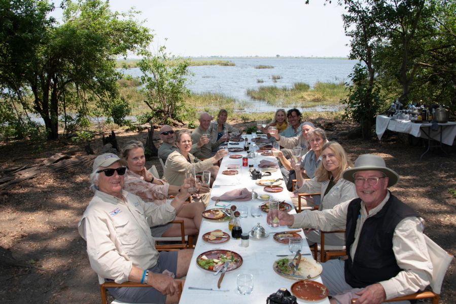  One of our favorite surprises for our friends- brunch in the Bush!