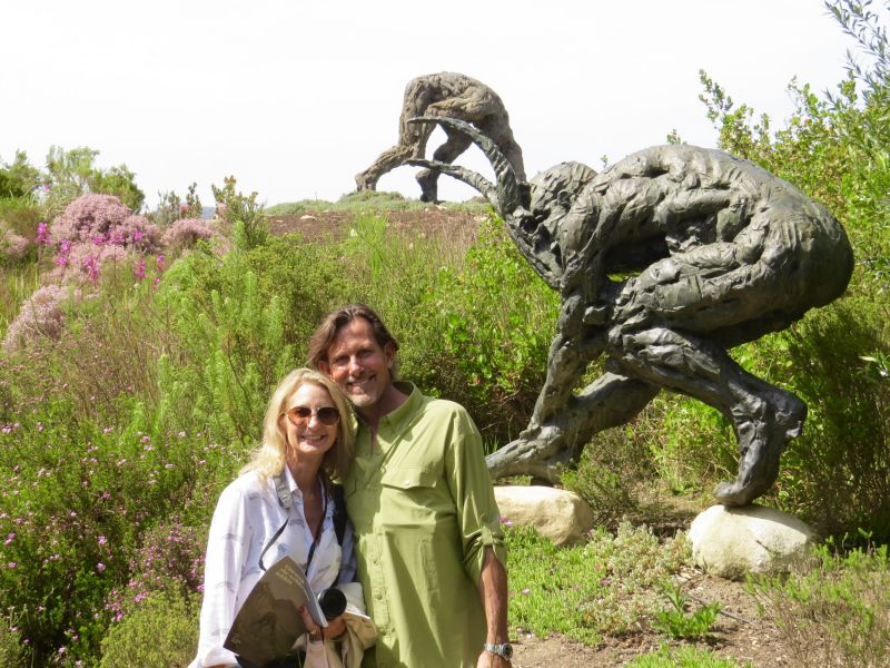 As usual we got to visit our friend Dylan Lewis's incredible sculpture garden