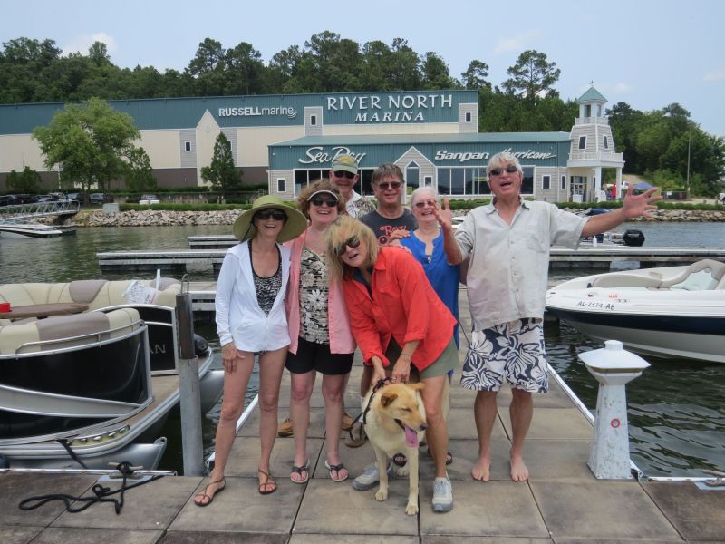 Early in June,we had a lovely time visiting very old dear friends in Lake Martin Alabama.