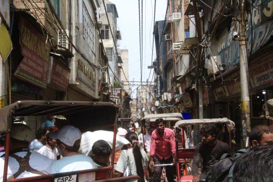   A rickshaw ride through the New Delhi spice market is hard to describe