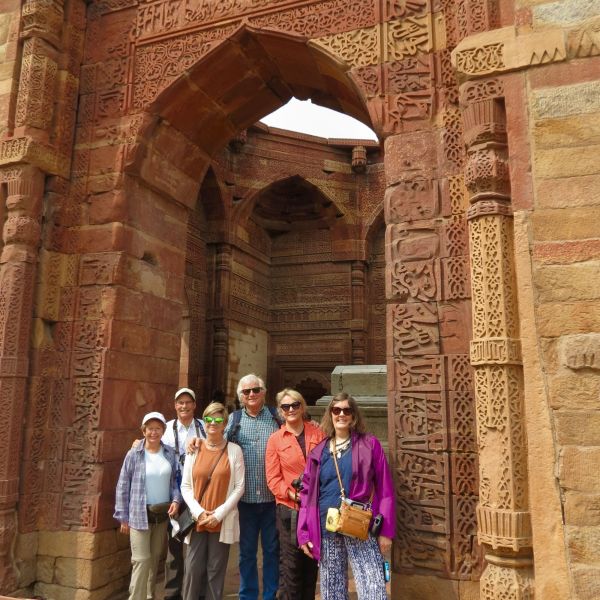 Visiting 5000 year old ruins in New Delhi with our friends