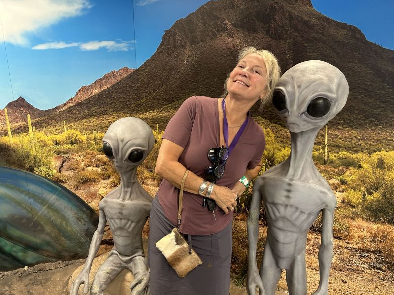 Roswell New Mexico was fun and ,of course ,we ran into a few aliens while there