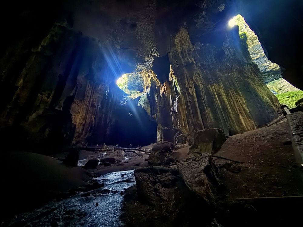 Millions of bats live here as well as swifts.