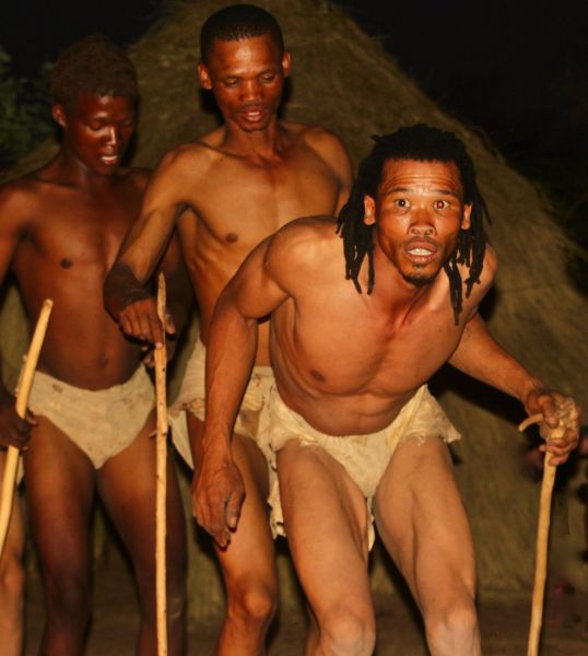 The bushman love showing us their traditional dances