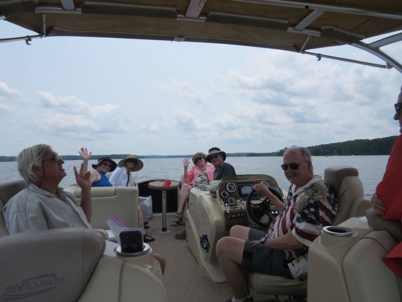 At Lake Martin we spent a lot of time cruising the lake, swimming, drinking and cavorting with friends