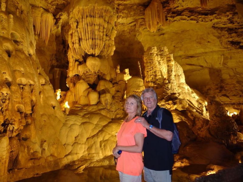 Natural bridge caverns in Texas