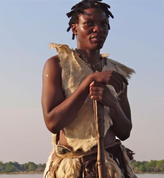 A Matabele warrior we met on our Zambezi river cruise