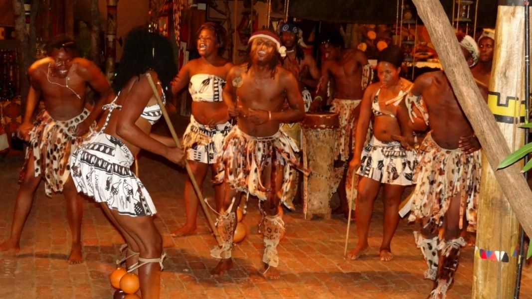 Our friend dancing at the Boma later that night.