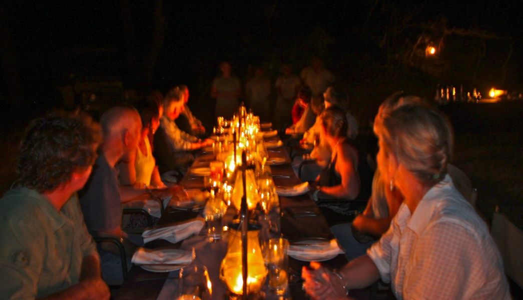 Our last night we were treated to dinner in the Bush!