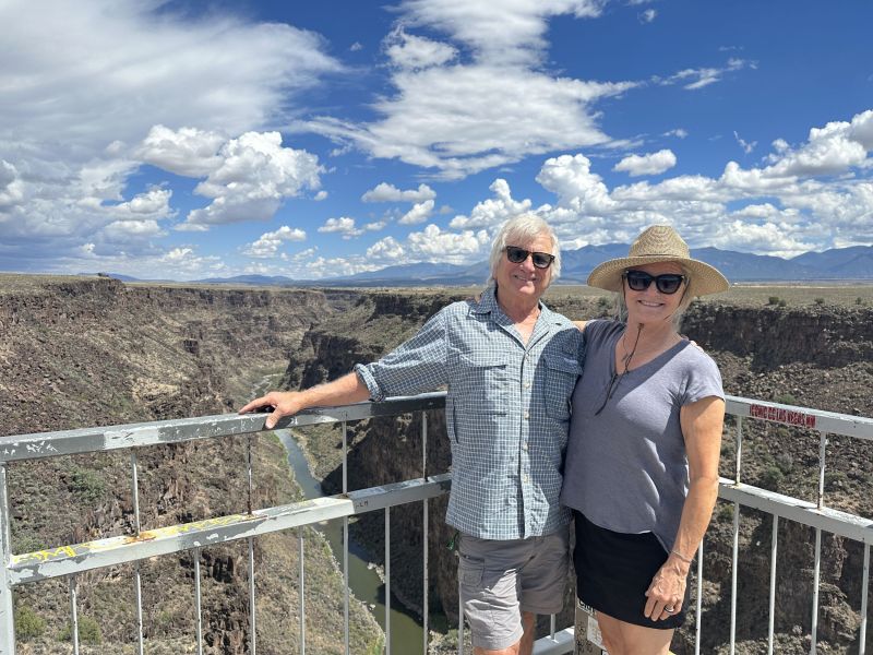 One of our hikes with Markeeta took us to the bridge over the Rio grande near Taos – beautiful!