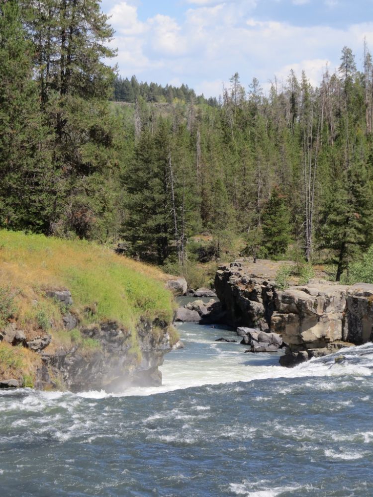 Awesome, no people, and no sound other than the roaring of the river flowing through the rocks.