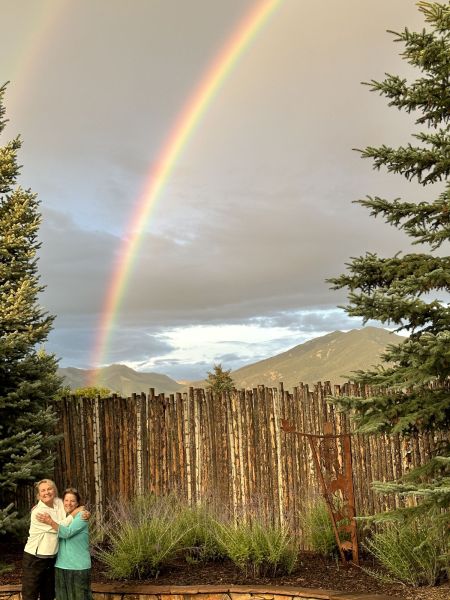 We had a great visit with Markeeta in Taos and saw this beautiful rainbow at her house