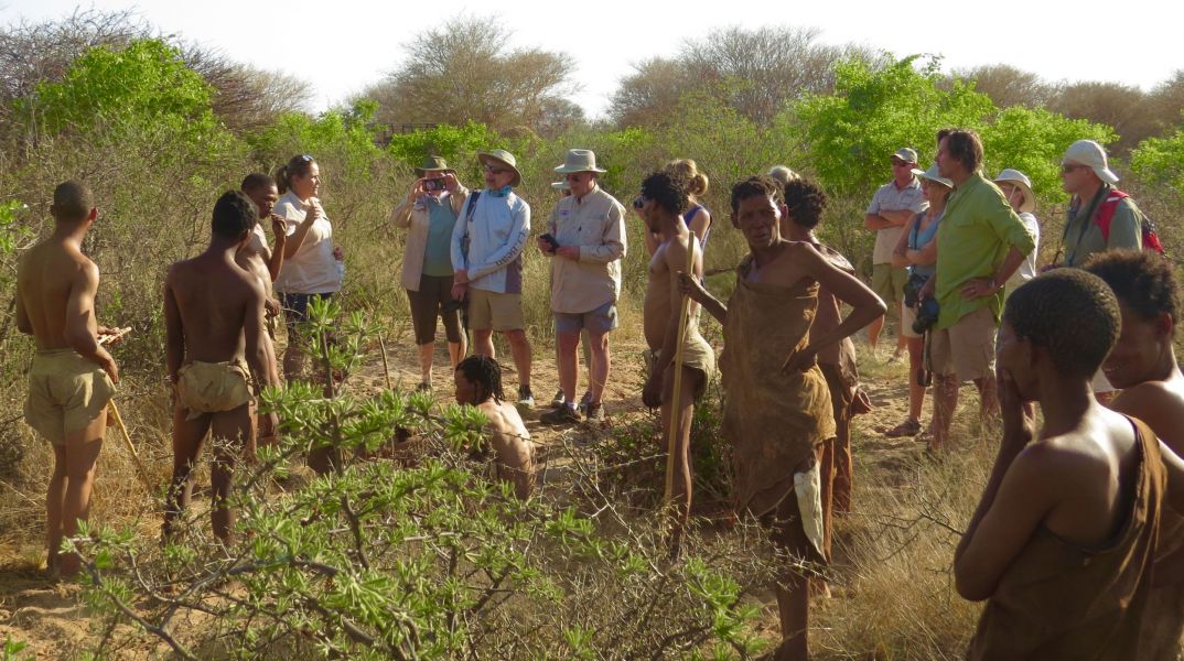 We always enjoy walking the Kalahari desert with bushman learning how they  survive in such harsh conditions