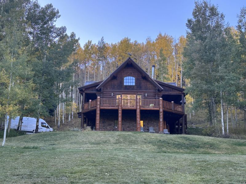 Their cabin is nestled in the woods about 20 miles from civilization – Perfect for us!