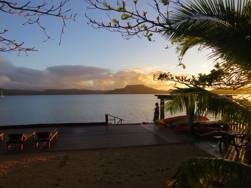 Sunrise over the ocean in Tonga