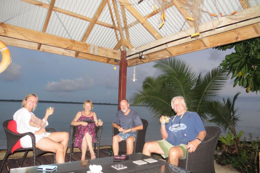 We stayed with friends Jim and Linda Bennie.  They were great folks and quite active in helping the island people