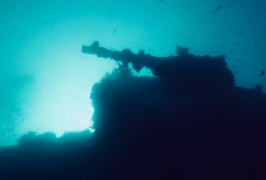 It was eerie diving on a World War II Wreck