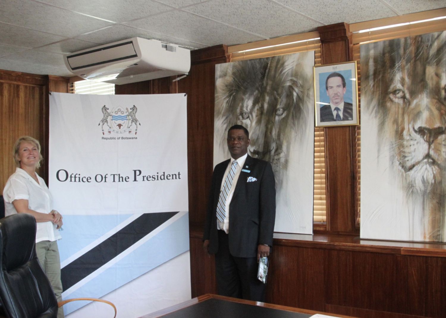 Meeting with Botswana's top officials was pretty nerve-racking.